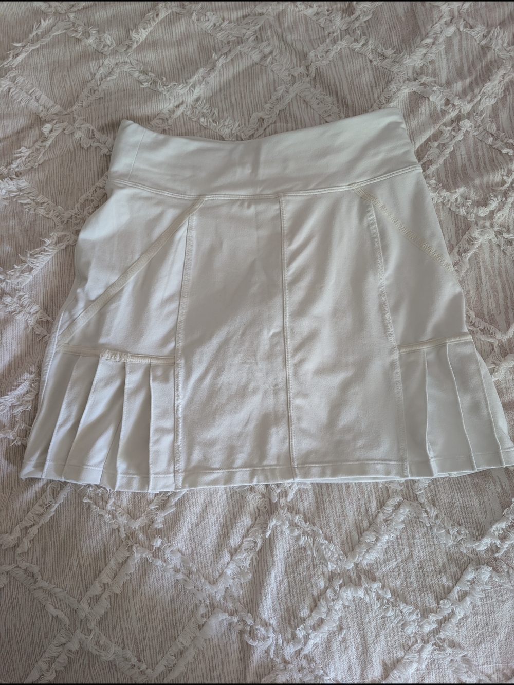 Athleta Women’s White Pleated Tennis Skirt
